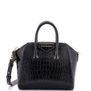 Givenchy Mini Antigona Bag Crocodile Embossed Leather